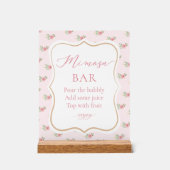 Thee Party Bruidsfeest Mimosa Bar Acryl Bord (Voorkant)