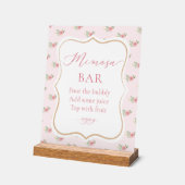 Thee Party Bruidsfeest Mimosa Bar Acryl Bord (Hoek)