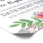 Thee-Party Date Night Ideeën Bruidsfeest Spel Poster (Hoek)