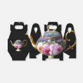 THEE PARTY GUNST BOX (GEVELDOOS STIJL) BEDANKDOOSJES (Uitgevouwen)