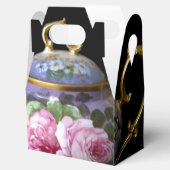 THEE PARTY GUNST BOX (GEVELDOOS STIJL) BEDANKDOOSJES (Geopend)