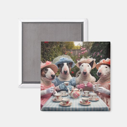 Thee Party met de meisjes Magneet (Voorkant / Achterkant)