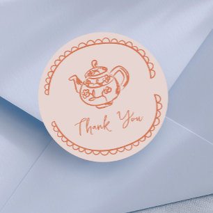 Thee Pot Doodle Dank Je Favoriet Ronde Sticker