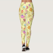 Thee potten en kopjes geel leggings (Achterkant)