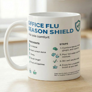 Thee Recept voor Kantoor Griepseizoen Routine Koffiemok