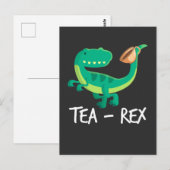 Thee Rex Dinosaur Grappige T-Rex Schattige Dino Briefkaart (Voorkant / Achterkant)