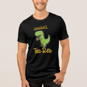 Thee Rex Dinosaur Tyrannosaurus Tri-Blend Shirt (Voorkant)