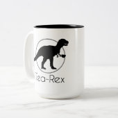 Thee Rex Tweekleurige Koffiemok (Voorkant links)