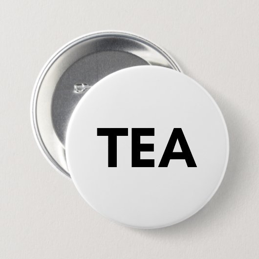 thee ronde button 7,6 cm (Voorkant /achterkant)