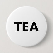 thee ronde button 7,6 cm (Voorkant)