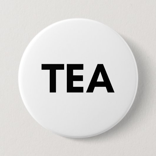 thee ronde button 7,6 cm (Voorkant)