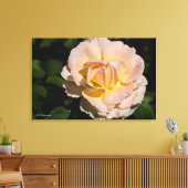 Thee Roos Canvas Afdruk (Insitu (Woonkamer))