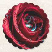 Thee Roos Kartonnen Onderzetters (Voorkant)