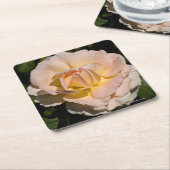 Thee Roos Kartonnen Onderzetters (Schuin)