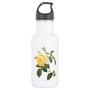 thee-roos (Rosa indica) van Redouté Waterfles