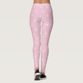 Thee Roos Roze en witte stippen Leggings (Achterkant)