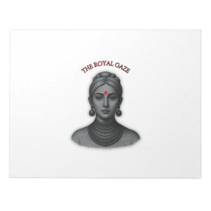Thee Royal Gaze - Indische Koningin Lijntekening Notitieblok