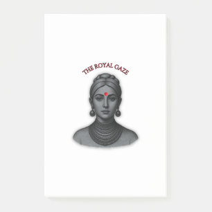 Thee Royal Gaze - Indische Koningin Lijntekening Post-it® Notes