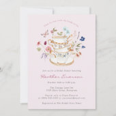 Thee Roze Vrijgezellenfeest Kaart (Voorkant)