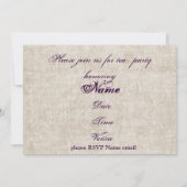 thee - rozen in een theepot - tea - feest nodigen kaart (Achterkant)