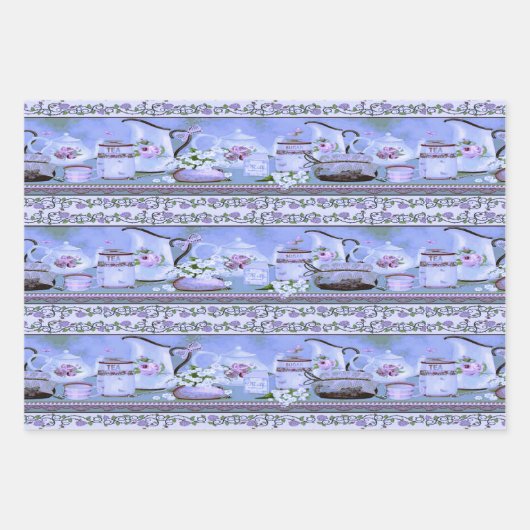  Thee & Rozen Inpakpapier Vel (Voorkant 3)