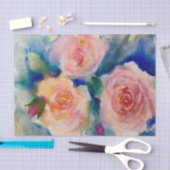 Thee Rozen Shabby chique aquarel rozen Tissuepapier (Craft)