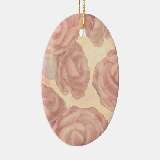 Thee rozen, siervisjes keramisch ornament (Rechts)