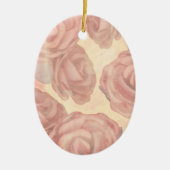 Thee rozen, siervisjes keramisch ornament (Voorkant)