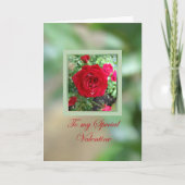 Thee Rozen speciale Valentijn Kaart (Voorkant)