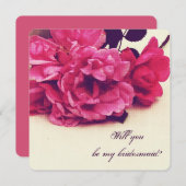  thee-rozen - word jij mijn bruidsmeisje? kaart (Voorkant / Achterkant)