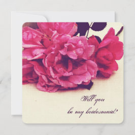  thee-rozen - word jij mijn bruidsmeisje? kaart