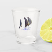 Thee Schattigee Longfin Batfish Shot Glas (Voorkant)