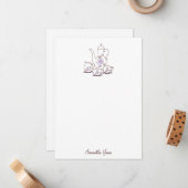 Thee Set Stationery Note-kaarten Notitiekaartje (Voorkant / Achterkant in situ)