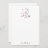 Thee Set Stationery Note-kaarten Notitiekaartje (Voorkant / Achterkant)