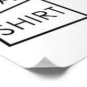 Thee Shirt Funny Tea Verslaafde Meme Poster (Hoek)