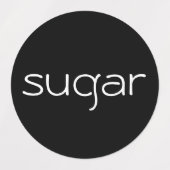 Thee, suiker en koffie labels (Design 2)