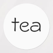 Thee, suiker en koffie labels (Design 1)