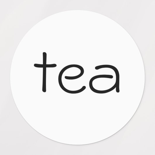 Thee, suiker en koffie labels (Design 1)