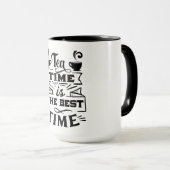 thee tijd is de beste tijd - Sip en Savor Mok (Voorkant rechts)