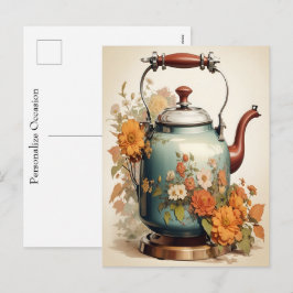 Thee Tijd Koffiepauze Samenkomst Occasioneel  Feestdagenkaart