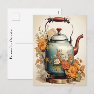 Thee Tijd Koffiepauze Samenkomst Occasioneel  Feestdagenkaart