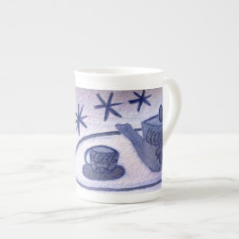 ...thee tijd....kunst van Jutta Gabriel... Porselein Kop