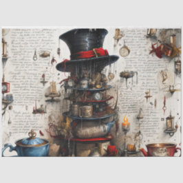 Thee Tijd Weefseldocument Tissuepapier