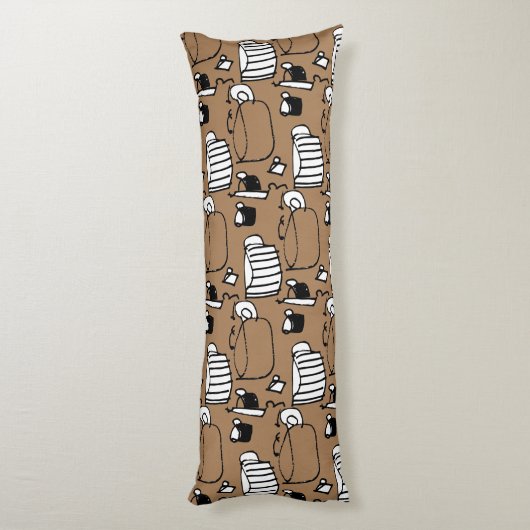 Thee Tijdreeks Lichaamskussen (Achterkant (Verticaal))