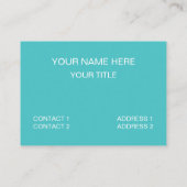 Thee Time Tea Cup Thee Lover Thee Visitekaartje (Achterkant)