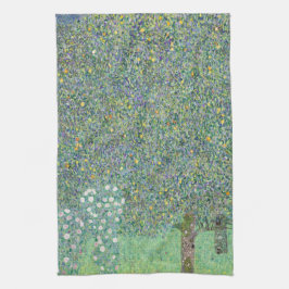 THEE TOWEL : GUSTAV KLIMT : ROSEBUSHES THEEDOEK