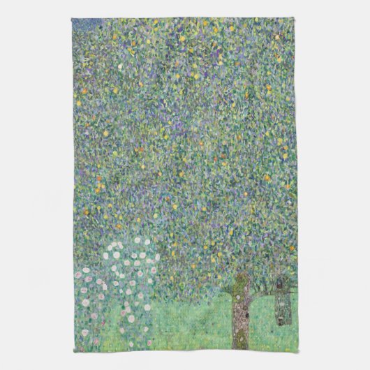 THEE TOWEL : GUSTAV KLIMT : ROSEBUSHES THEEDOEK (Verticaal)