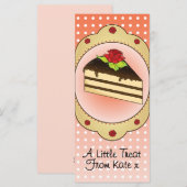 Thee & Traktaties Cadeau Kaart met Envelop (Voorkant / Achterkant)