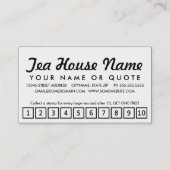 thee. trouwerekaart klantenkaartje (Achterkant)