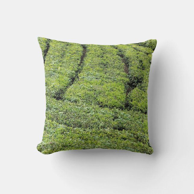 Thee tuinen van Munnar op  Kussen (Voorkant)